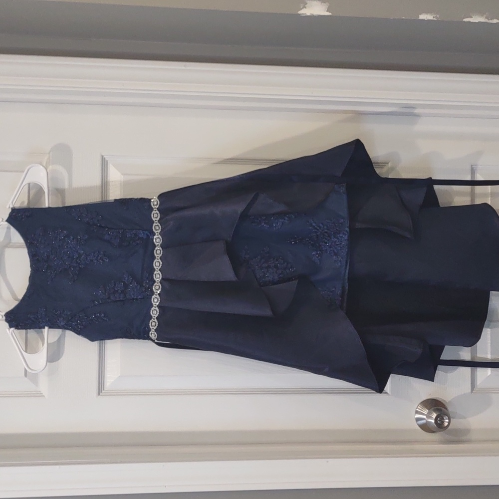 Formal dress, navy blue, youth girls size 8